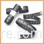 150cm/60inch black printable inch cm ruler measuring tape new design pvc logo material with Your Logo or Name